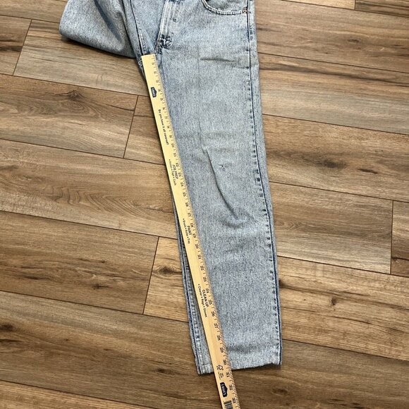 VTG Levis 550 Destroyed Denim Jeans 33x30 Blue Faded USA Made Tapered Grunge - Picture 12 of 12